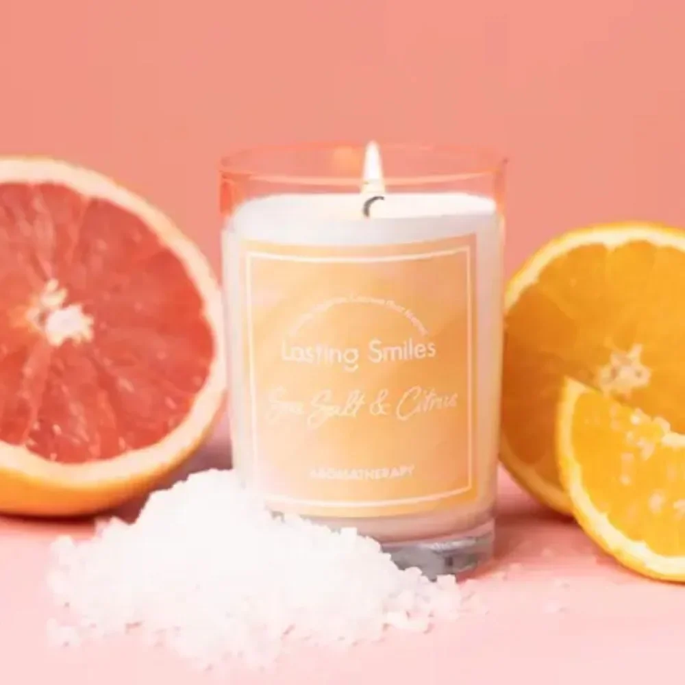 Lasting Smiles Candle in Sea Salt & Citrus!